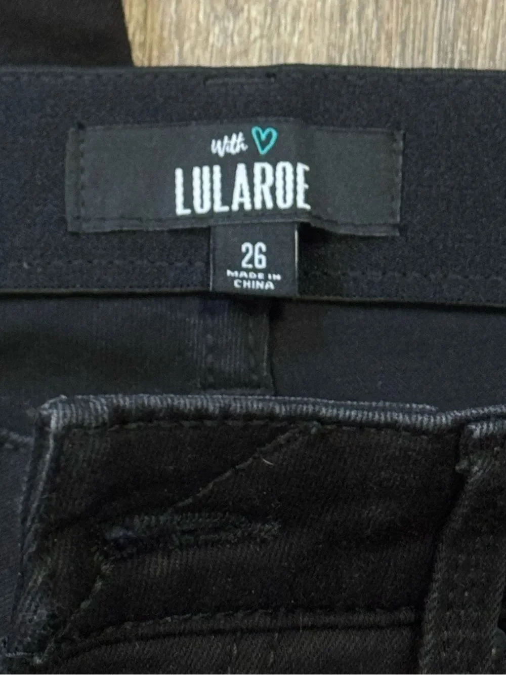 Lularoe Black Pull On Skinny Jeans Women’s 26